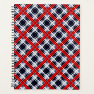 Seamless chequered plaid lined abstract pattern re planner