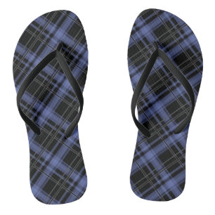Seamless chequered plaid tartan lined striped patt jandals