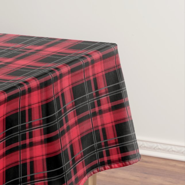 Seamless chequered plaid tartan lined striped patt tablecloth (In Situ)