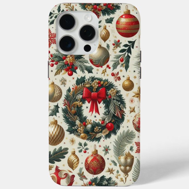 Seamless Christmas Decoration  Case-Mate iPhone Case (Back)
