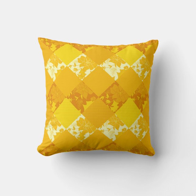 Seamless Christmas patchwork patches pattern geome Cushion (Front)