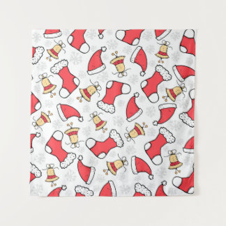 Seamless Christmas pattern, festive design. Tapestry