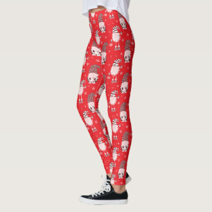 seamless Christmas scandinavian pattern Leggings