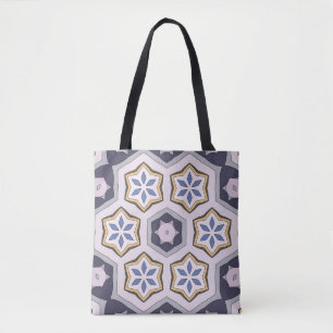 Seamless circular vintage pattern. Coloured decora Tote Bag