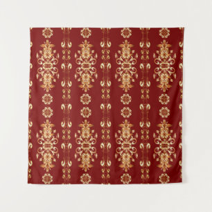 Seamless classic golden pattern. Golden pattern on Tapestry