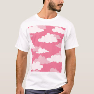 Seamless cloud sky, vintage texture. T-Shirt