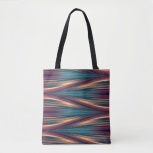 Seamless colour flow pattern on totte bag