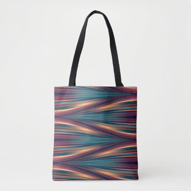 Seamless colour flow pattern on totte bag (Front)