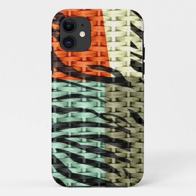 Seamless colourful animal skin texture of zebra Case-Mate iPhone case (Back)