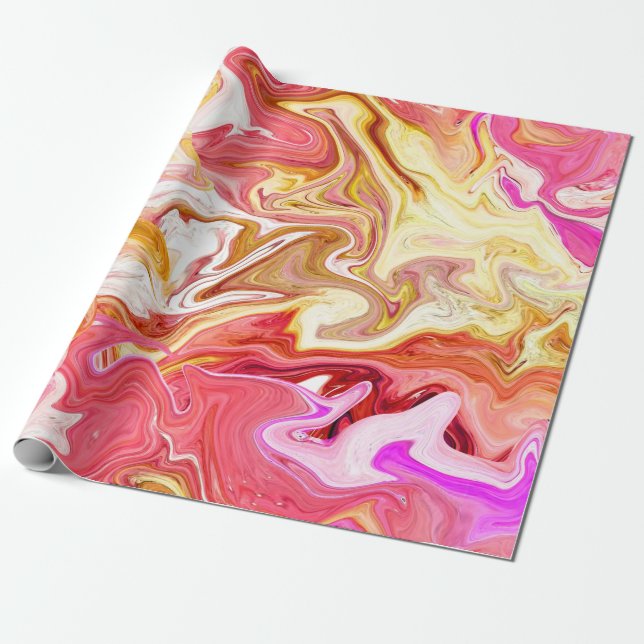 Seamless colourful marble texture, abstract patter wrapping paper (Unrolled)