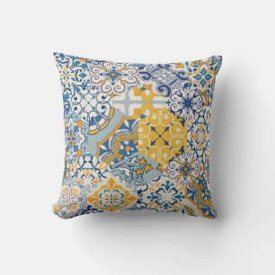 Seamless colourful patchwork tile with Islam, Arab Cushion