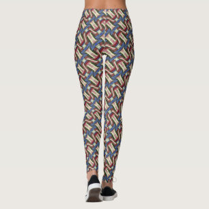 Seamless colourful pattern leggings