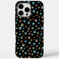 Seamless Colourful Small Dog Paws