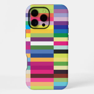Seamless Colourful Striped Pattern iPhone 16 Pro Max Case