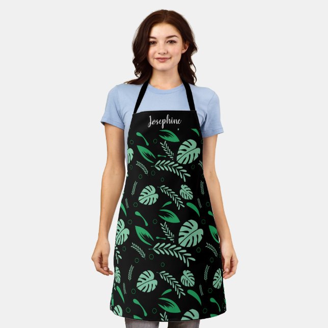 Seamless Colourful Summer Patterns-Personalised Apron (Worn)