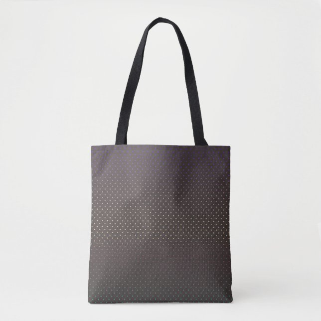 Seamless confetti circles brown chocolate cacao pe tote bag (Front)