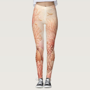 ​Seamless Coral Reef Mysticism  Leggings