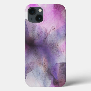 seamless cubism purple abstract art iPhone 13 case