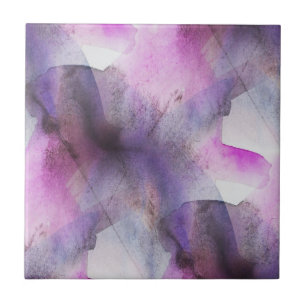 seamless cubism purple abstract art tile