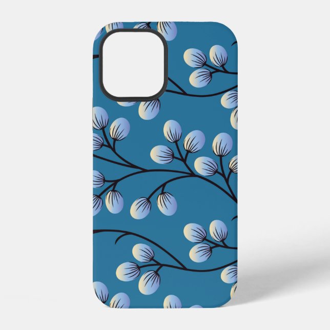 Seamless cute floral pattern design iPhone case (Back)