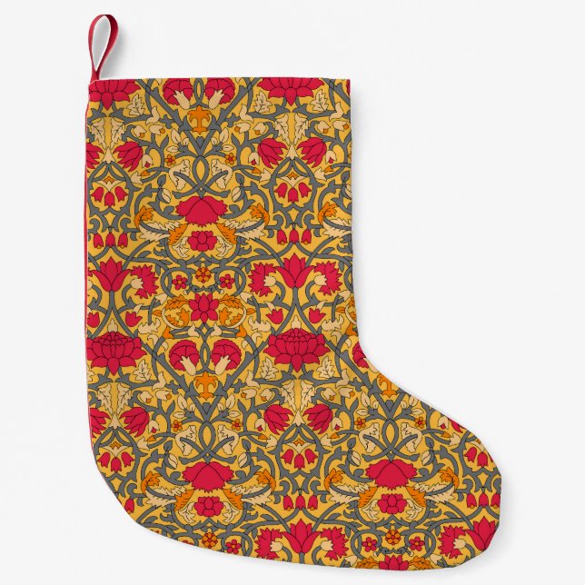seamless damask paisley pattern small christmas stocking (Front)