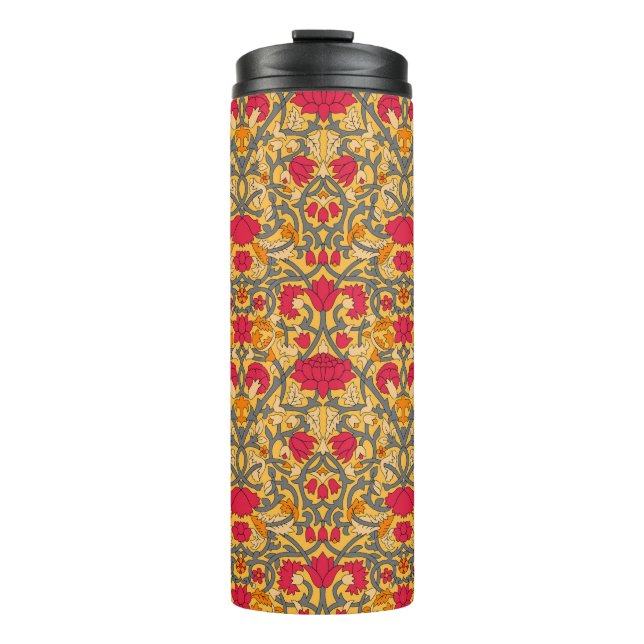 seamless damask paisley pattern thermal tumbler (Front)