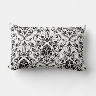 Seamless Damask Throw Pillow