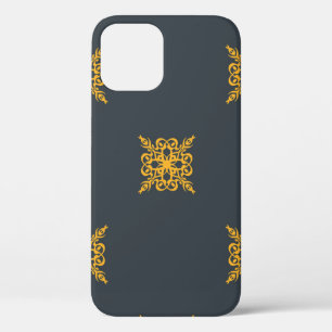 Seamless decorative vintage pattern with elegant o iPhone 12 case