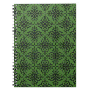 Seamless decorative vintage pattern with elegant o notebook