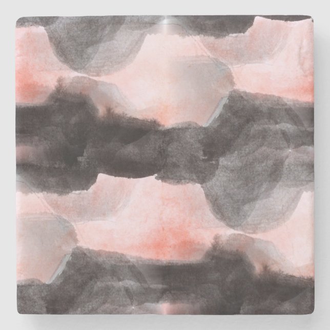 Seamless Design  Texture Background Abstract Stone Coaster (Front)