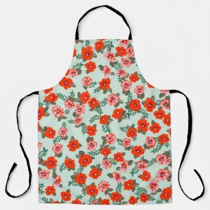 Seamless ditsy pattern in small cute wild flowers. apron