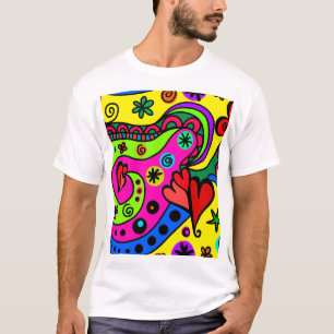 Seamless Doodle – Flowing Art T-Shirt