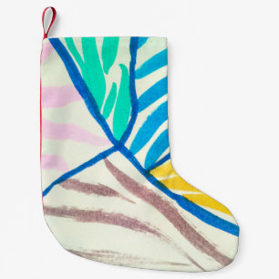 Seamless Endless Red or Orange Aspen Mushrooms Pat Small Christmas Stocking