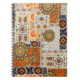 Seamless ethnic abstract digital pattern notebook