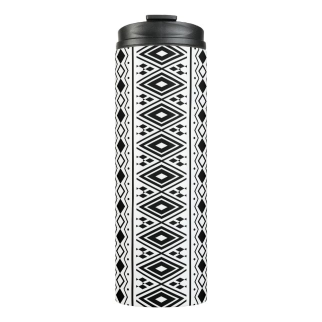 Seamless Ethnic pattern design vintageabstract, am Thermal Tumbler (Front)