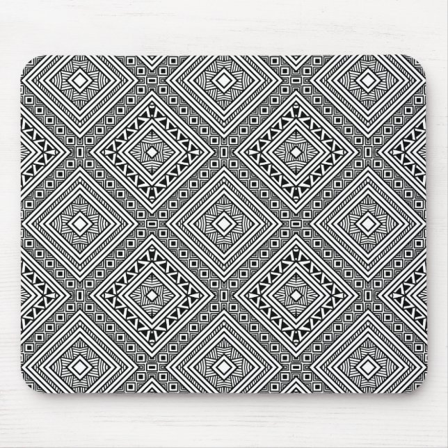 Seamless Ethnic Pattern Mouse Pad (Front)
