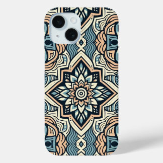 Seamless Ethnic Tile Pattern iPhone 15 Case