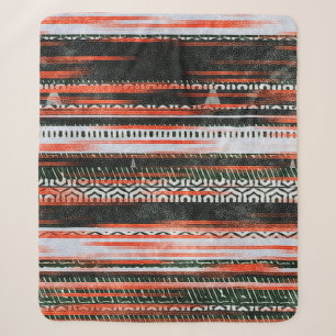 Seamless ethnic tribal pattern stripes rug design. sherpa blanket