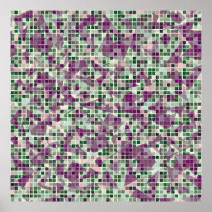 Seamless fashionable camouflage. The foreground co Poster