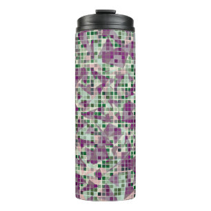 Seamless fashionable camouflage. The foreground co Thermal Tumbler