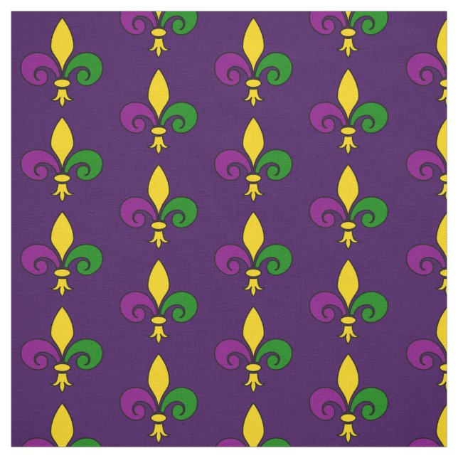 Seamless fleur-de-lis pattern fabric (Swatch)