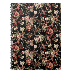 Seamless floral background: flower pattern. notebook