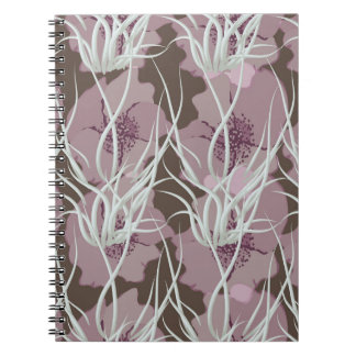 Seamless floral background, seamless patternart, notebook