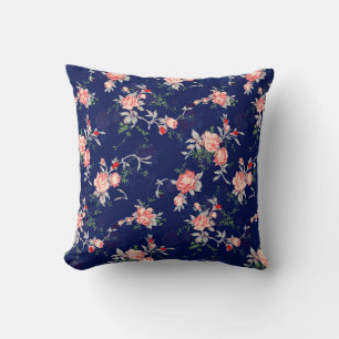 Seamless Floral designflower,abstract,floral,backg Cushion
