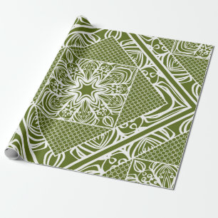 Seamless floral geometric pattern. Vintage illustr Wrapping Paper