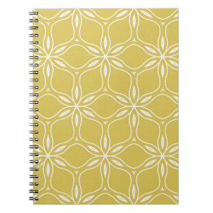 Seamless floral geometric patterns. Texture vintag Notebook