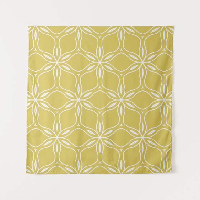 Seamless floral geometric patterns. Texture vintag Tapestry (Front)
