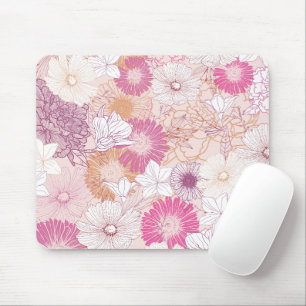 Seamless Floral Mouse Pad