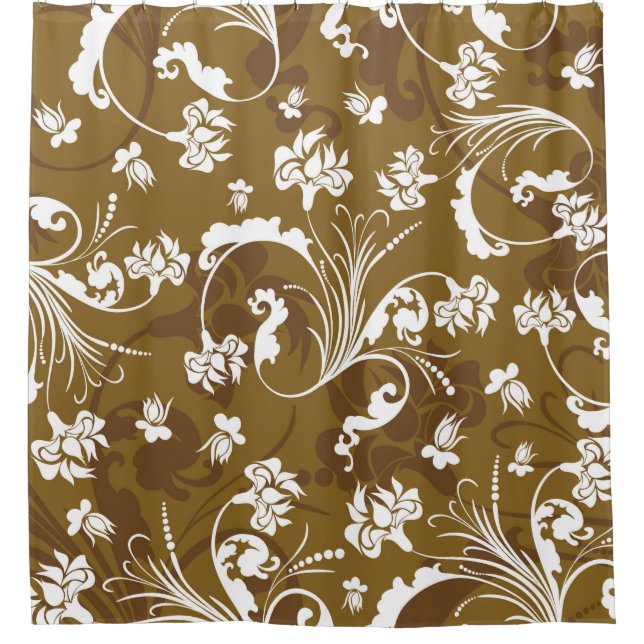 Seamless floral pattern. abstract,art,background,b shower curtain (Front)