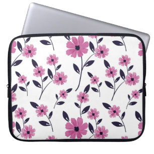 Seamless floral Pattern background,  hand drawn fl Laptop Sleeve